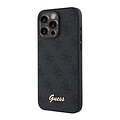 Guess Guess iPhone 15 Pro Max Back cover coque - HC O PU 4G Script Logo - Noir