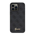 Guess Guess iPhone 15 Pro Max Back cover coque - HC O PU 4G Script Logo - Noir