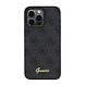 Guess Guess iPhone 15 Pro Max Back cover case - HC O PU 4G Script Logo - Black Guess Guess iPhone 15 Pro Max Back cover case - HC O PU 4G Script Logo - Black