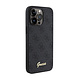 Guess Guess iPhone 15 Pro Max Back cover case - HC O PU 4G Script Logo - Black Guess Guess iPhone 15 Pro Max Back cover case - HC O PU 4G Script Logo - Black