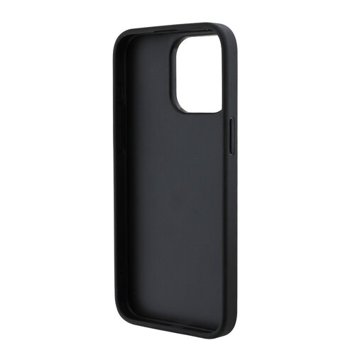 Guess Guess iPhone 15 Pro Max Back cover coque - HC O PU 4G Script Logo - Noir