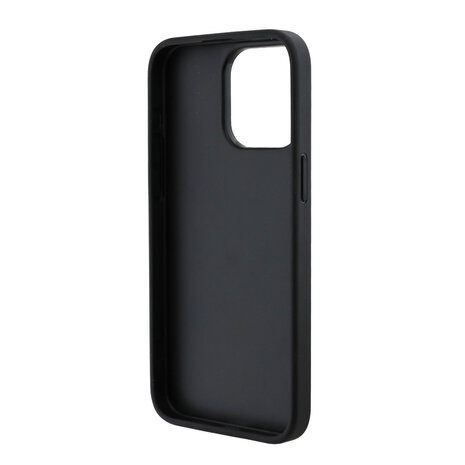 Guess Guess iPhone 15 Pro Max Back cover coque - HC O PU 4G Script Logo - Noir Guess Guess iPhone 15 Pro Max Back cover coque - HC O PU 4G Script Logo - Noir