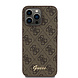 Guess Guess iPhone 15 Pro Max Back cover case - HC O PU 4G Script Logo - Brown Guess Guess iPhone 15 Pro Max Back cover case - HC O PU 4G Script Logo - Brown