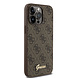 Guess Guess iPhone 15 Pro Max Back cover case - HC O PU 4G Script Logo - Brown Guess Guess iPhone 15 Pro Max Back cover case - HC O PU 4G Script Logo - Brown