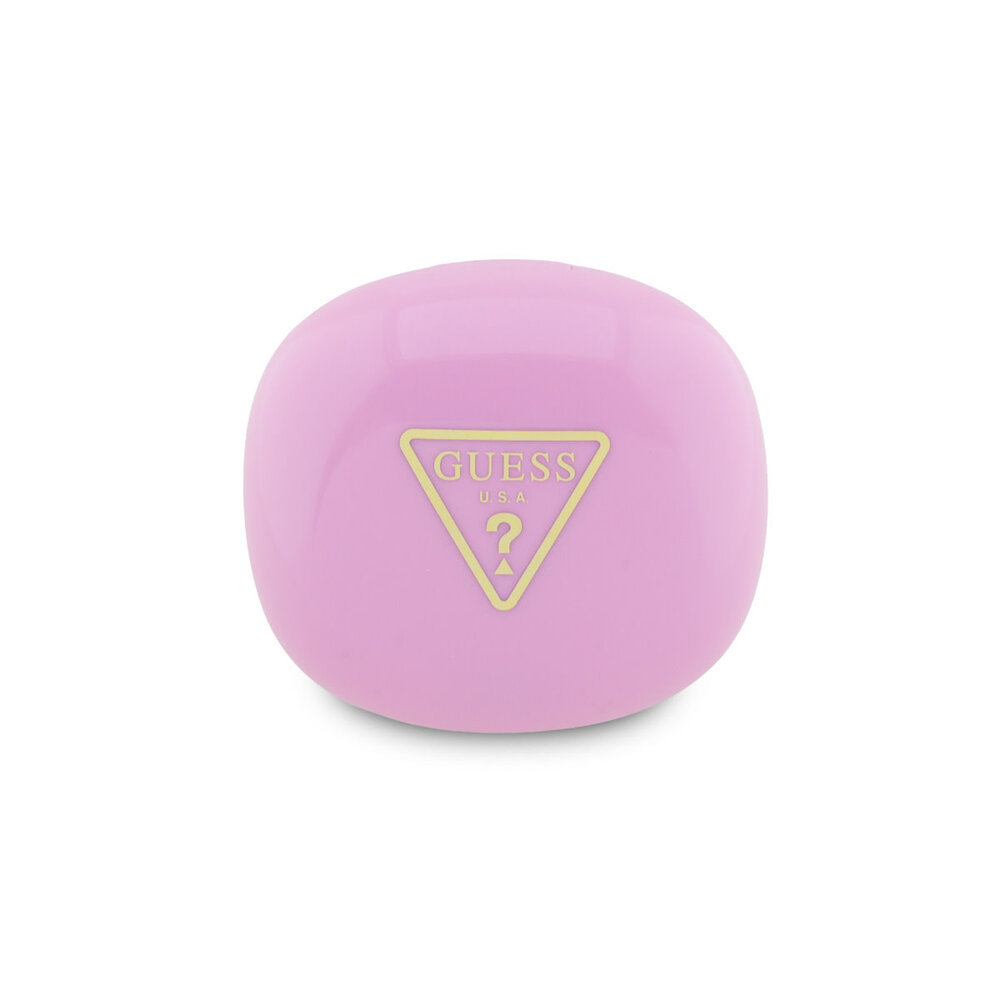 Guess Guess Oordopjes - TWS Flat Triangle Logo Electroplated - Roze Guess Guess Oordopjes - TWS Flat Triangle Logo Electroplated - Roze