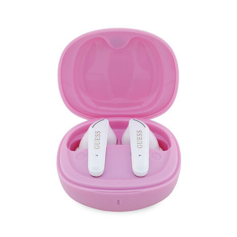 Guess Guess Earplugs - TWS Flat Triangle Logo Electroplated - Pink
