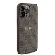 Guess Guess iPhone 15 Pro Max Backcover hoesje - HC O Magsafe PU 4G Ring Classic Logo - Bruin Guess Guess iPhone 15 Pro Max Backcover hoesje - HC O Magsafe PU 4G Ring Classic Logo - Bruin