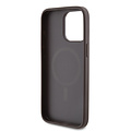 Guess Guess iPhone 15 Pro Max Back cover coque - HC O Magsafe PU 4G Ring Classic Logo - Marron