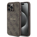 Guess Guess iPhone 15 Pro Max Back cover coque - HC O Magsafe PU 4G Ring Classic Logo - Marron