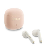 Guess Guess Oordopjes - TWS Satin Effect Printed Classic Logo - Roze Guess Guess Oordopjes - TWS Satin Effect Printed Classic Logo - Roze