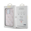Guess Guess iPhone 15 Pro Max Back cover coque - HC O Magsafe PU 4G Ring Classic Logo - Rose