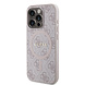 Guess Guess iPhone 15 Pro Max Backcover hoesje - HC O Magsafe PU 4G Ring Classic Logo - Roze Guess Guess iPhone 15 Pro Max Backcover hoesje - HC O Magsafe PU 4G Ring Classic Logo - Roze