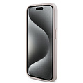 Guess Guess iPhone 15 Pro Max Back cover coque - HC O Magsafe PU 4G Ring Classic Logo - Rose