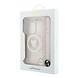 Guess Guess iPhone 15 Pro Back cover coque - HC O Magsafe IML Triangle Logo W/ Pearl - Rose Guess Guess iPhone 15 Pro Back cover coque - HC O Magsafe IML Triangle Logo W/ Pearl - Rose