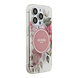 Guess Guess iPhone 15 Pro Back cover coque - HC O Magsafe IML Flower & Tonal Circle - Rose Guess Guess iPhone 15 Pro Back cover coque - HC O Magsafe IML Flower & Tonal Circle - Rose