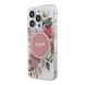 Guess Guess iPhone 15 Pro Back cover coque - HC O Magsafe IML Flower & Tonal Circle - Rose Guess Guess iPhone 15 Pro Back cover coque - HC O Magsafe IML Flower & Tonal Circle - Rose