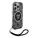 Guess Guess iPhone 16 Pro Back cover case - HC O Magsafe IML 4G Triangle W/ Cord Strap - Black Guess Guess iPhone 16 Pro Back cover case - HC O Magsafe IML 4G Triangle W/ Cord Strap - Black
