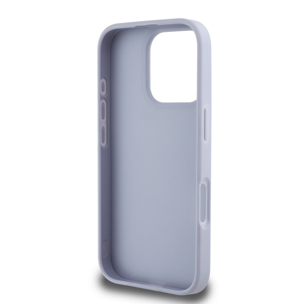 Guess Guess iPhone 16 Pro Max Back cover case - HC O Grained PU HS 4G And Triangle Logo - Purple Guess Guess iPhone 16 Pro Max Back cover case - HC O Grained PU HS 4G And Triangle Logo - Purple