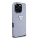 Guess Guess iPhone 16 Pro Max Back cover case - HC O Grained PU HS 4G And Triangle Logo - Purple Guess Guess iPhone 16 Pro Max Back cover case - HC O Grained PU HS 4G And Triangle Logo - Purple