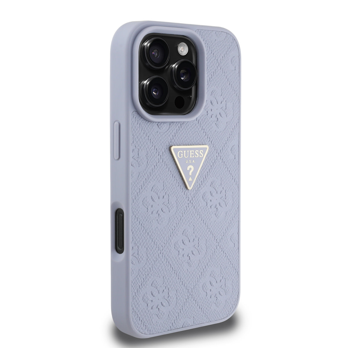 Guess Guess iPhone 16 Pro Max Backcover hoesje - HC O Grained PU HS 4G And Triangle Logo - Paars, foto 4 van 6