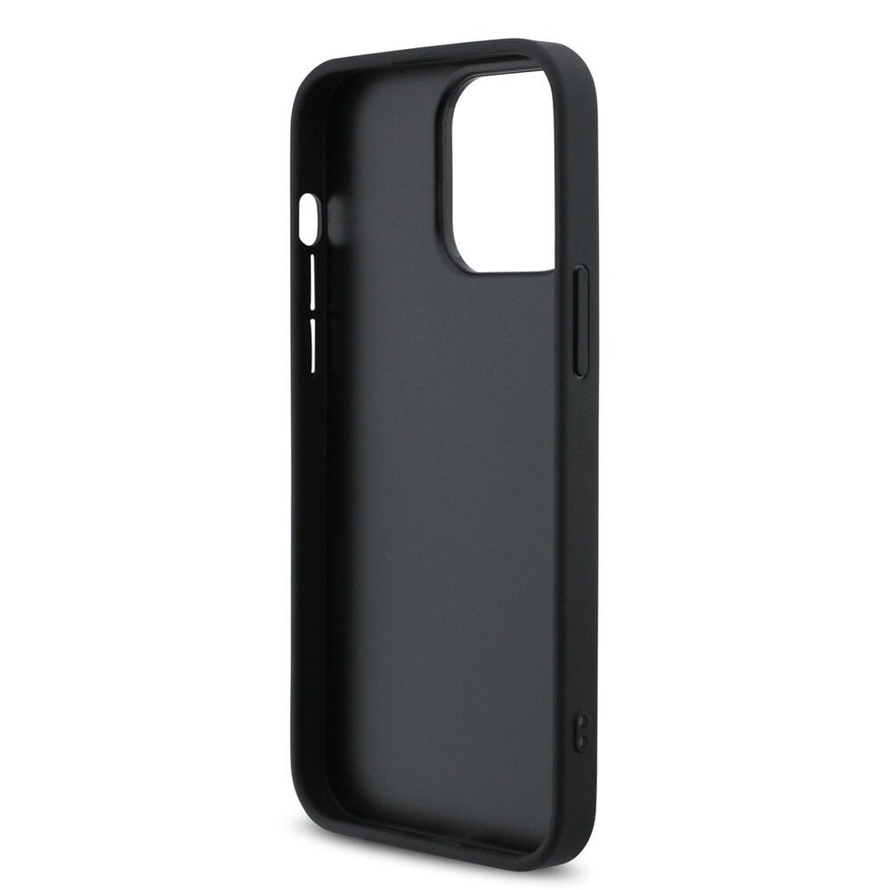Guess Guess iPhone 15 Pro Max Back-Cover hul - HC O Grained PU HS 4G And Triangle Logo - Schwarz Guess Guess iPhone 15 Pro Max Back-Cover hul - HC O Grained PU HS 4G And Triangle Logo - Schwarz