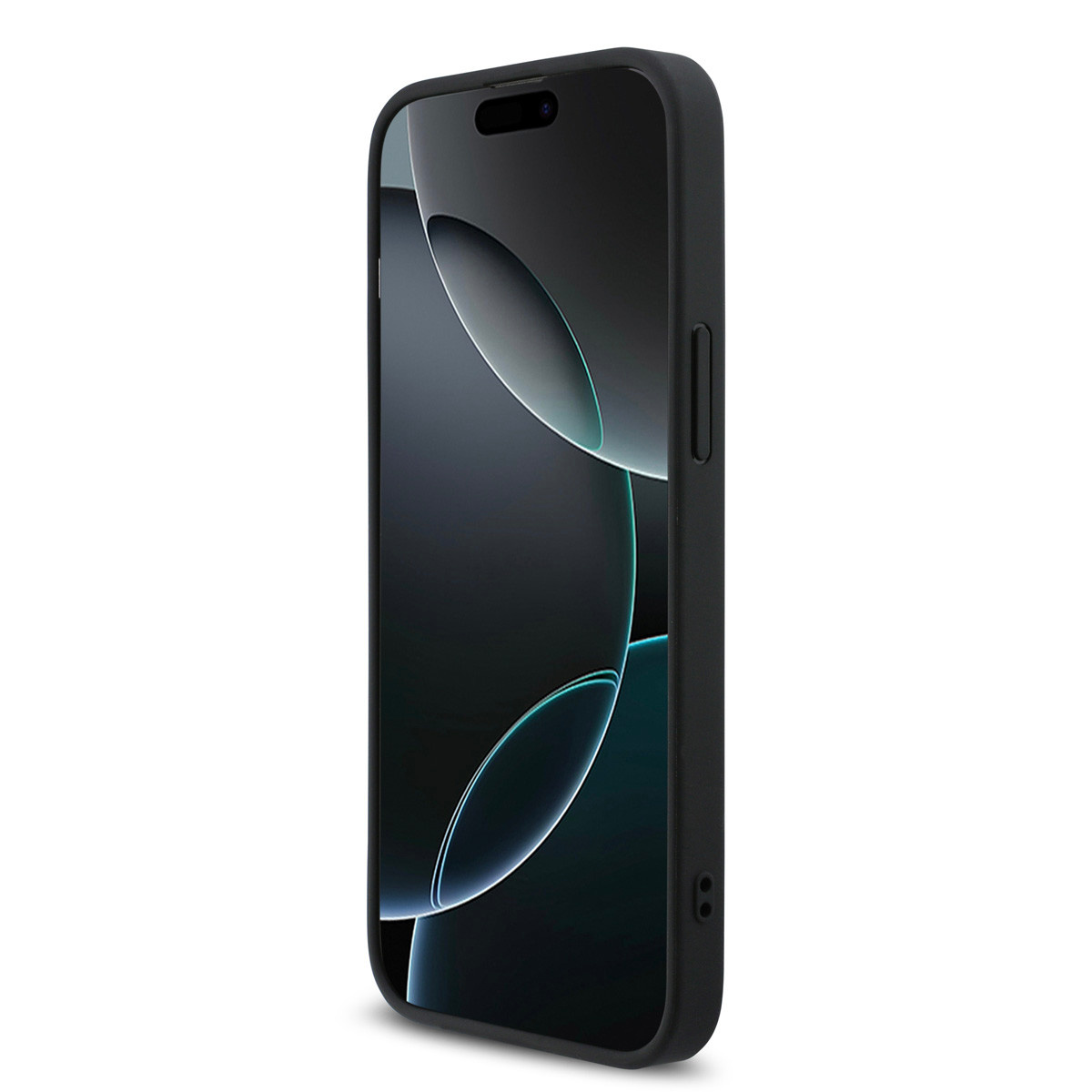 Guess Guess iPhone 15 Pro Max Backcover hoesje - HC O Grained PU HS 4G And Triangle Logo - Zwart, foto 6 van 6