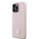 Guess Guess iPhone 15 Pro Max Back cover coque - HC O Grained PU HS Peony And Triangle Logo - Rose Guess Guess iPhone 15 Pro Max Back cover coque - HC O Grained PU HS Peony And Triangle Logo - Rose