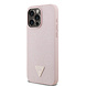Guess Guess iPhone 15 Pro Max Back-Cover hul - HC O Grained PU HS Peony And Triangle Logo - Rosa Guess Guess iPhone 15 Pro Max Back-Cover hul - HC O Grained PU HS Peony And Triangle Logo - Rosa