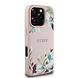 Guess Guess iPhone 16 Pro Max Back cover coque - HC O Grained PU Printed Flowers And Classic Logo - Rose Guess Guess iPhone 16 Pro Max Back cover coque - HC O Grained PU Printed Flowers And Classic Logo - Rose