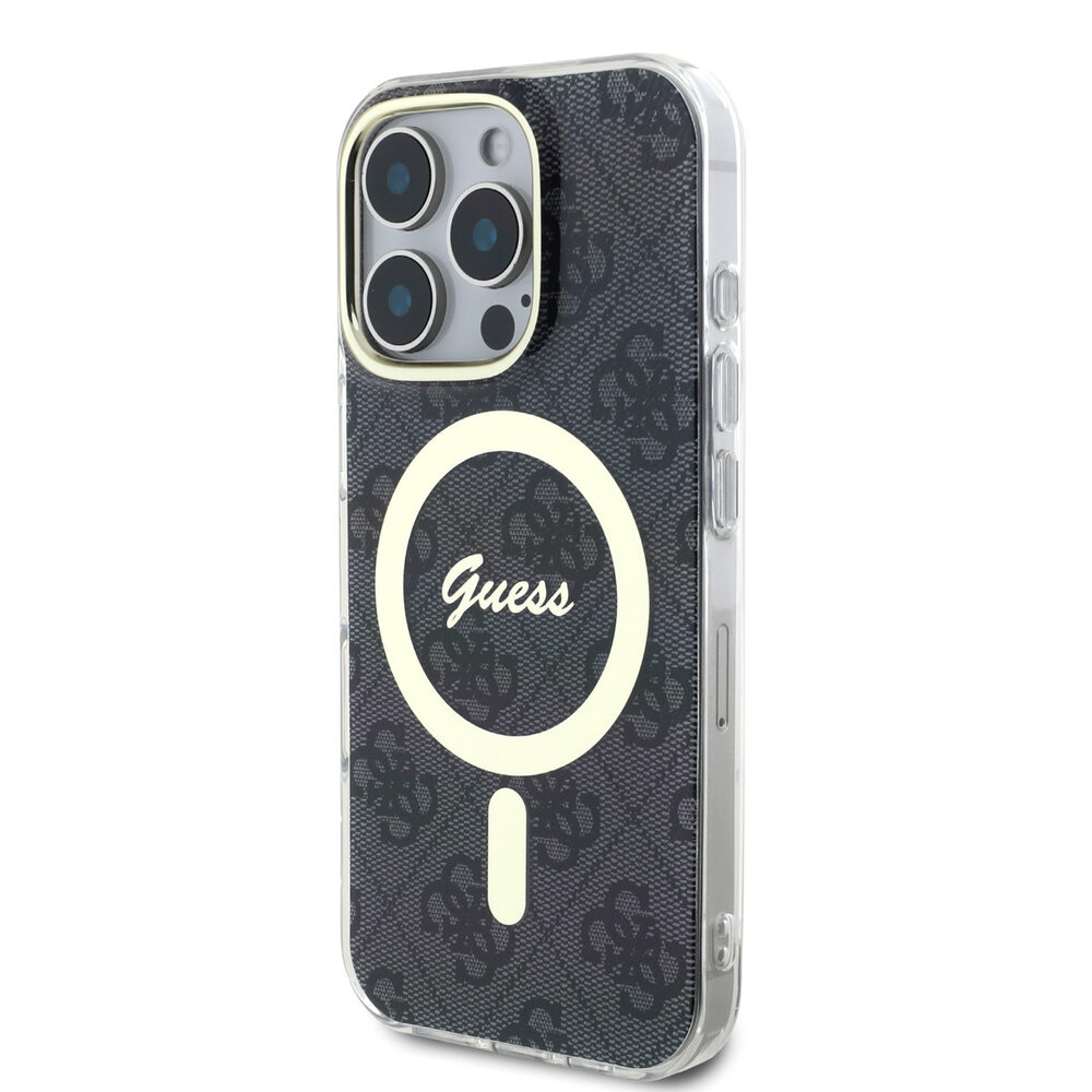Guess Guess iPhone 16 Pro Back-Cover hul - HC O Magsafe IML 4G - Schwarz