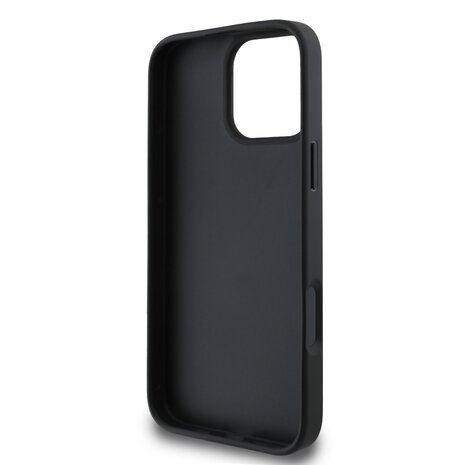 Guess Guess iPhone 16 Pro Max Back cover coque - HC O Fixed Glitter - Noir Guess Guess iPhone 16 Pro Max Back cover coque - HC O Fixed Glitter - Noir