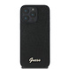 Guess Guess iPhone 16 Pro Max Backcover hoesje - HC O Fixed Glitter - Zwart