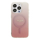 Guess Guess iPhone 15 Pro Back cover coque - O HC Magsafe IML Glitter Gradient - Rose Guess Guess iPhone 15 Pro Back cover coque - O HC Magsafe IML Glitter Gradient - Rose