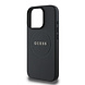 Guess Guess iPhone 16 Pro Max Back cover coque - HC O Magsafe PU Grained Ring - Noir Guess Guess iPhone 16 Pro Max Back cover coque - HC O Magsafe PU Grained Ring - Noir