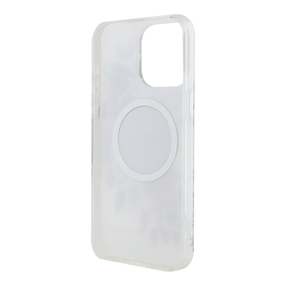 Guess Guess iPhone 15 Pro Max Back-Cover hul - HC O Magsafe IML Flower - Lila Guess Guess iPhone 15 Pro Max Back-Cover hul - HC O Magsafe IML Flower - Lila