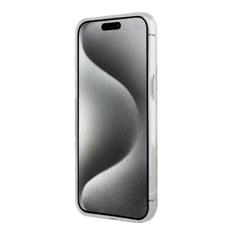 Guess Guess iPhone 15 Pro Max Back-Cover hul - HC O Magsafe IML Flower - Lila Guess Guess iPhone 15 Pro Max Back-Cover hul - HC O Magsafe IML Flower - Lila