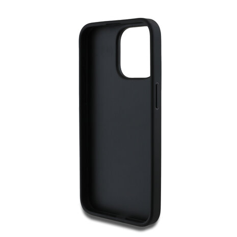Guess Guess iPhone 15 Pro Max Back-Cover hul - HC O Grained PU With Flower Charm Strap - Schwarz Guess Guess iPhone 15 Pro Max Back-Cover hul - HC O Grained PU With Flower Charm Strap - Schwarz