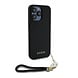 Guess Guess iPhone 15 Pro Max Back-Cover hul - HC O Grained PU With Flower Charm Strap - Schwarz Guess Guess iPhone 15 Pro Max Back-Cover hul - HC O Grained PU With Flower Charm Strap - Schwarz