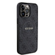 Guess Guess iPhone 15 Pro Max Back cover case - HC O Magsafe PU 4G Ring Classic Logo - Black Guess Guess iPhone 15 Pro Max Back cover case - HC O Magsafe PU 4G Ring Classic Logo - Black