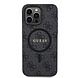Guess Guess iPhone 15 Pro Max Backcover hoesje - HC O Magsafe PU 4G Ring Classic Logo - Zwart Guess Guess iPhone 15 Pro Max Backcover hoesje - HC O Magsafe PU 4G Ring Classic Logo - Zwart