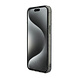 Guess Guess iPhone 15 Pro Max Back cover coque - HC O Magsafe IML Glitter W/ Pearl Strap - Noir