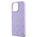 Guess Guess iPhone 15 Pro Max Back cover coque - HC O Magsafe PU Peony Hot Stamp - Violet
