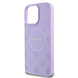 Guess Guess iPhone 15 Pro Max Back cover coque - HC O Magsafe PU Peony Hot Stamp - Violet Guess Guess iPhone 15 Pro Max Back cover coque - HC O Magsafe PU Peony Hot Stamp - Violet