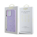 Guess Guess iPhone 15 Pro Max Back cover coque - HC O Magsafe PU Peony Hot Stamp - Violet