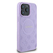 Guess Guess iPhone 15 Pro Max Backcover hoesje - HC O Magsafe PU Peony Hot Stamp - Paars Guess Guess iPhone 15 Pro Max Backcover hoesje - HC O Magsafe PU Peony Hot Stamp - Paars
