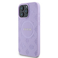 Guess Guess iPhone 15 Pro Max Back cover coque - HC O Magsafe PU Peony Hot Stamp - Violet