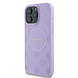 Guess Guess iPhone 15 Pro Max Back cover coque - HC O Magsafe PU Peony Hot Stamp - Violet Guess Guess iPhone 15 Pro Max Back cover coque - HC O Magsafe PU Peony Hot Stamp - Violet