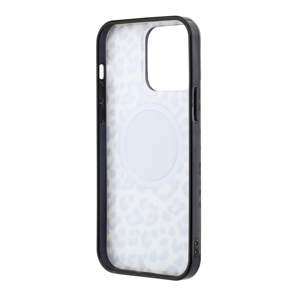 Guess Guess iPhone 15 Pro Max Backcover hoesje - HC O PC TPU Leopard Printed - Bruin Guess Guess iPhone 15 Pro Max Backcover hoesje - HC O PC TPU Leopard Printed - Bruin