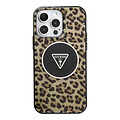 Guess Guess iPhone 15 Pro Max Back cover coque - HC O PC TPU Leopard Printed - Marron