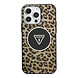 Guess Guess iPhone 15 Pro Max Backcover hoesje - HC O PC TPU Leopard Printed - Bruin Guess Guess iPhone 15 Pro Max Backcover hoesje - HC O PC TPU Leopard Printed - Bruin